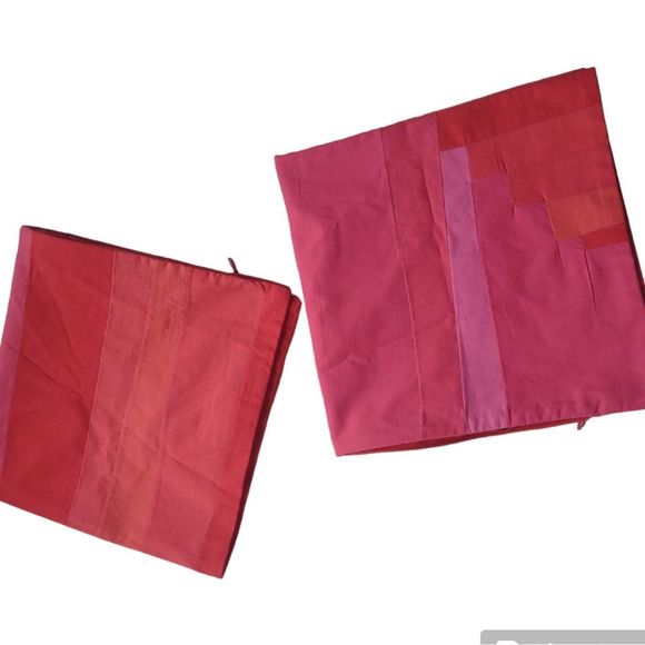 Annie Selke Pillow Cover Case Pinecone Hill Plait Patched  Decorative Sq… - Picture 3 of 9